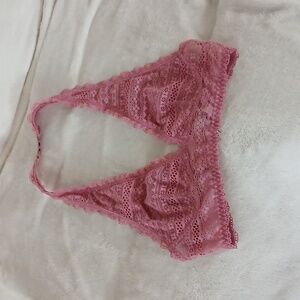Victoria's Secret Pink Lace Halter Bralette Size : X-small